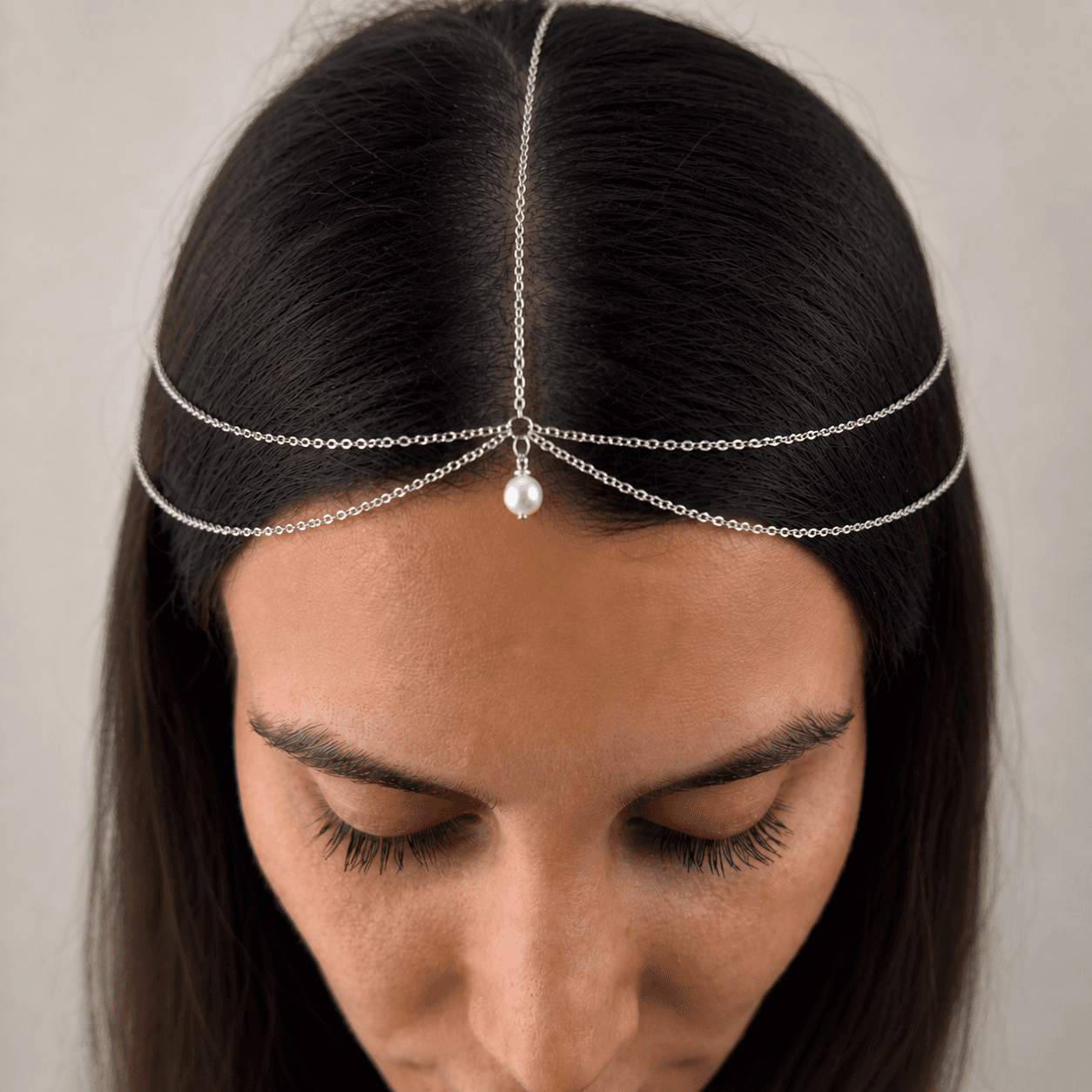 Pearl Bridal Head Chain