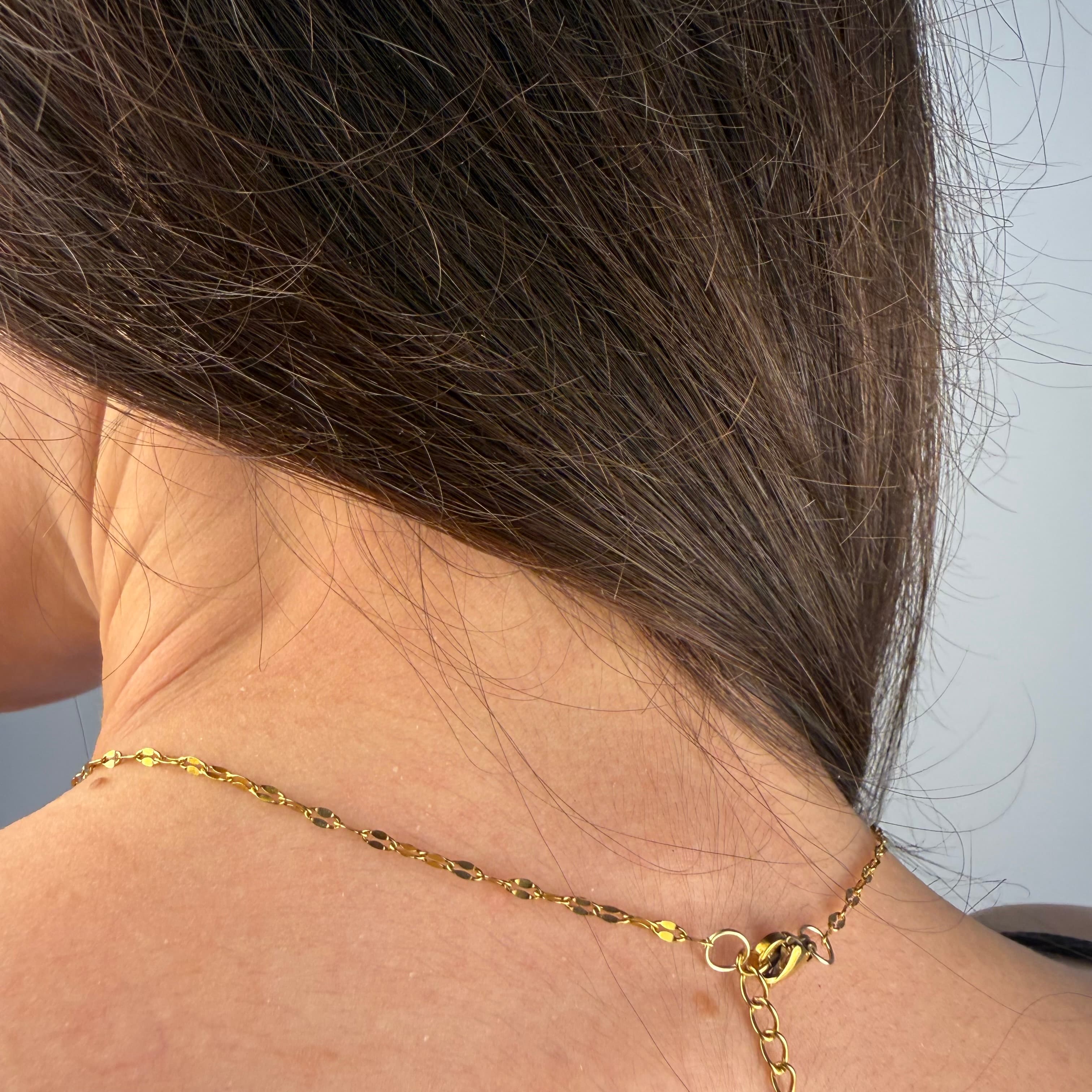 Pink Cross Choker Necklace