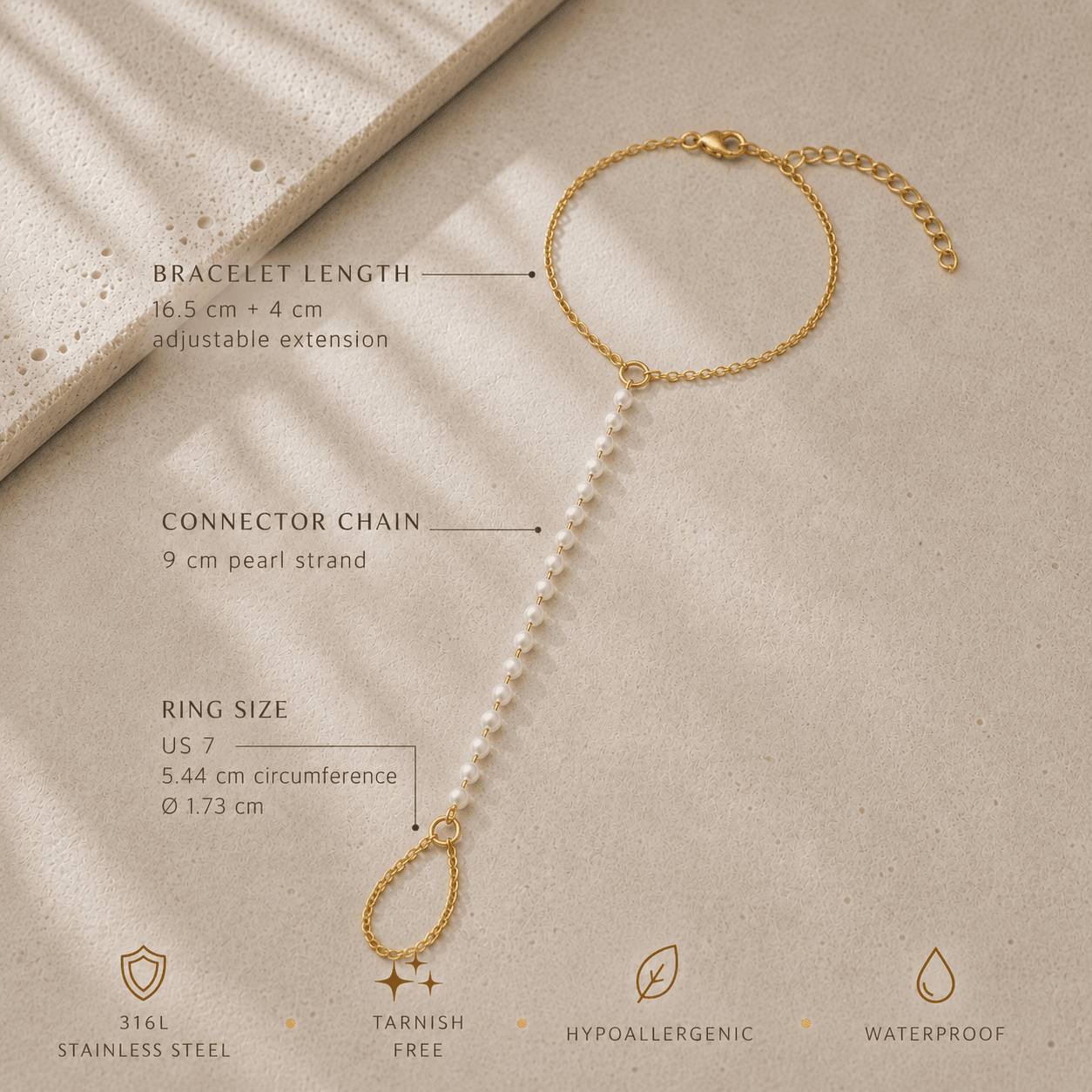 Pearl Hand Chain