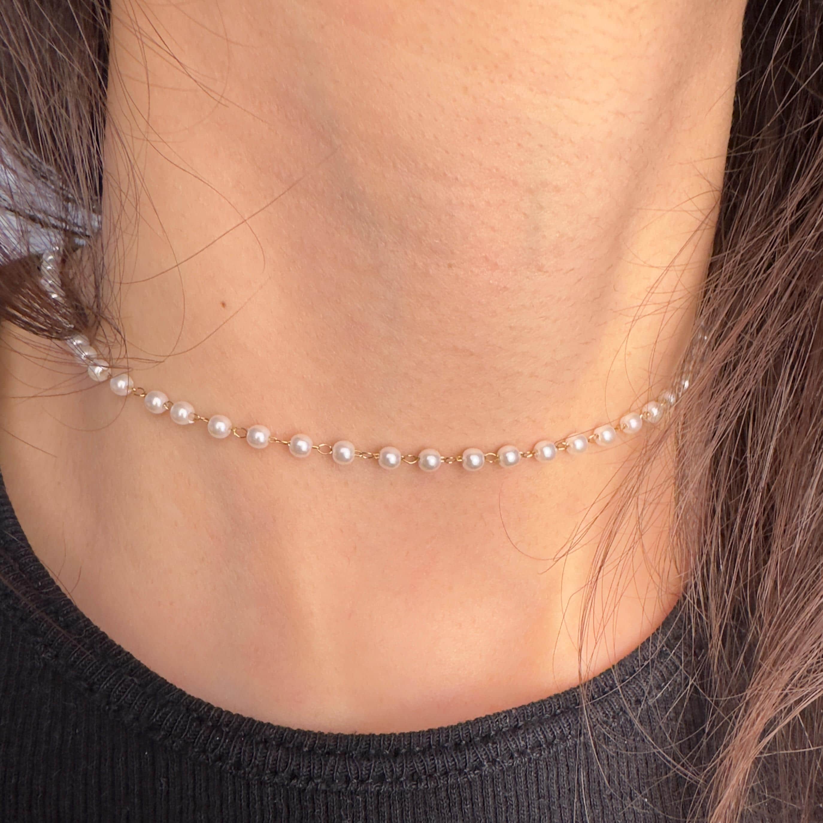Pearl Lariat Back Necklace