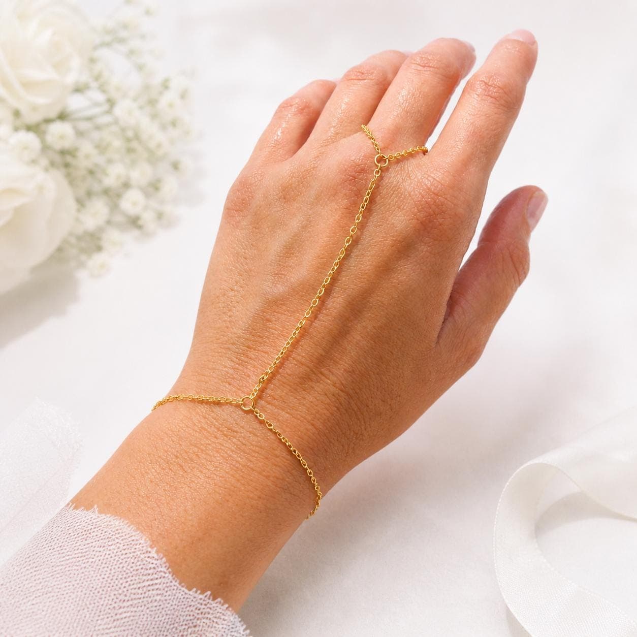 Silver Finger Hand Chain