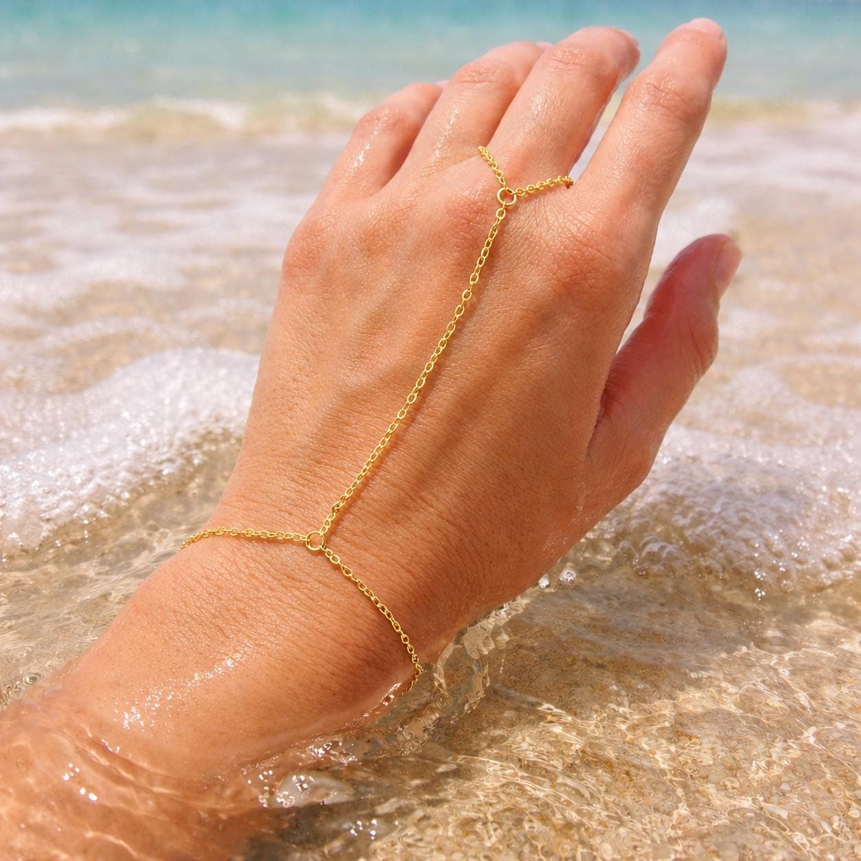 Silver Finger Hand Chain