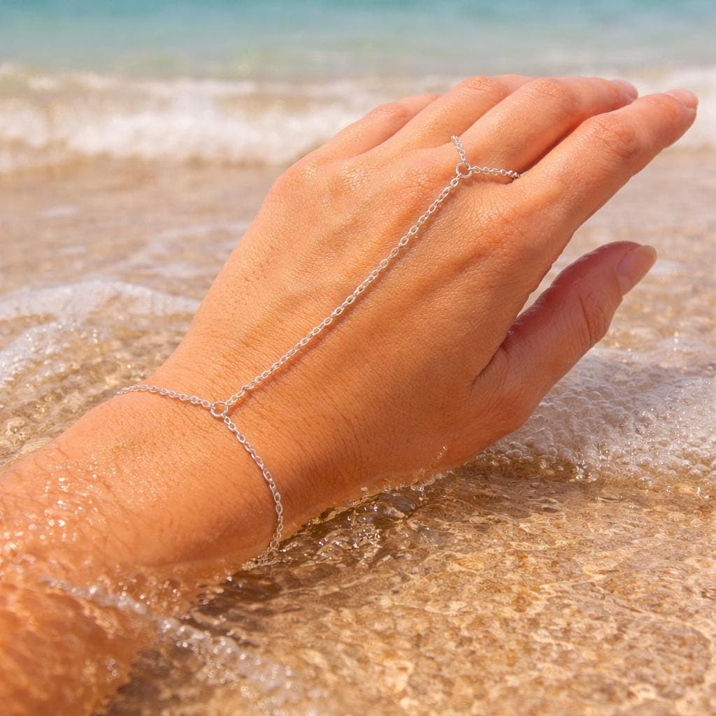 Silver Finger Hand Chain