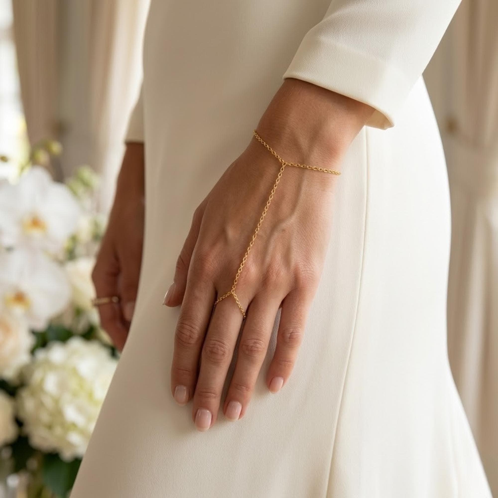 Silver Finger Hand Chain