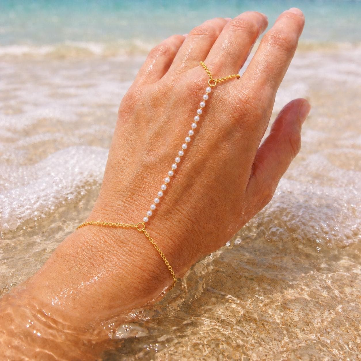 Pearl Hand Chain