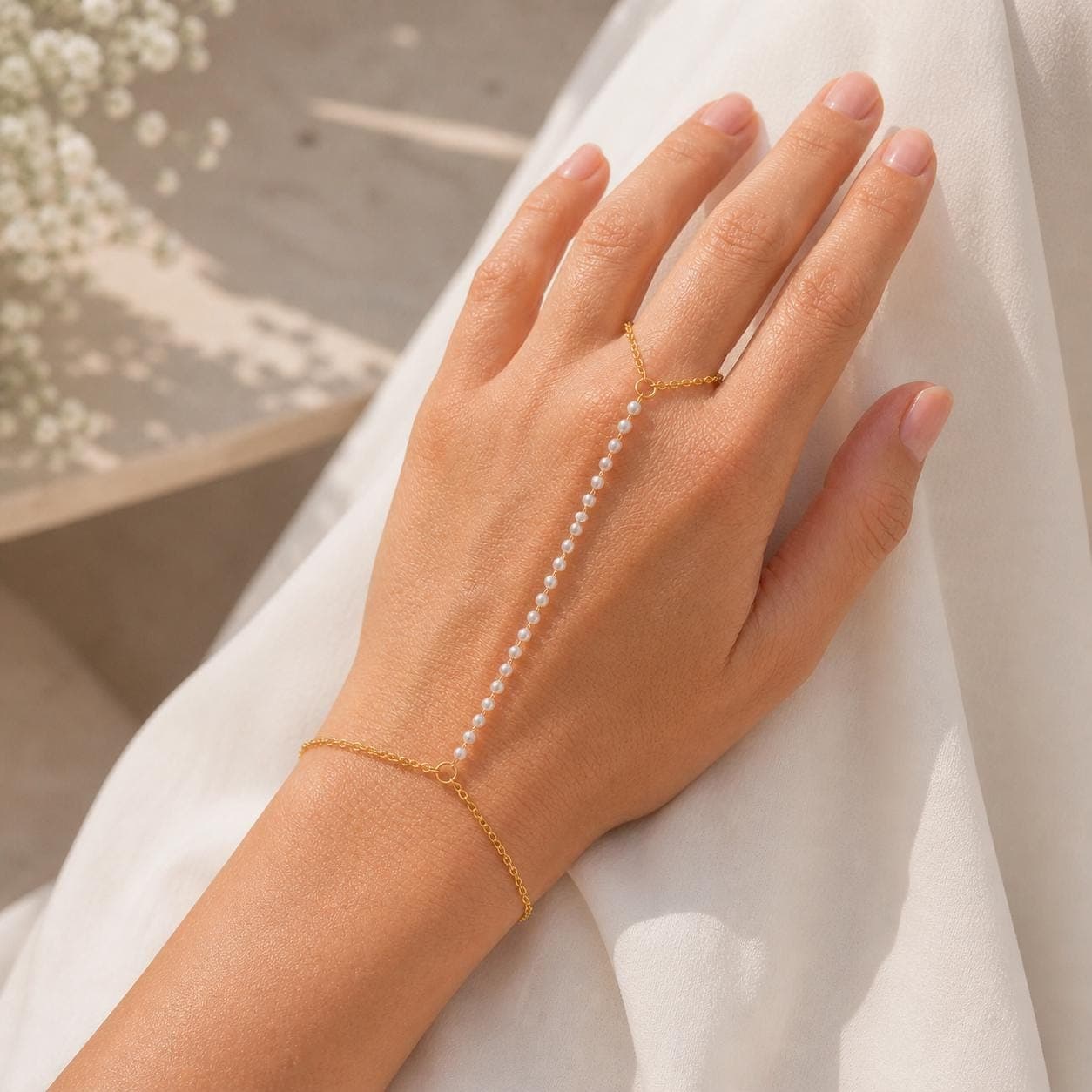Pearl Hand Chain