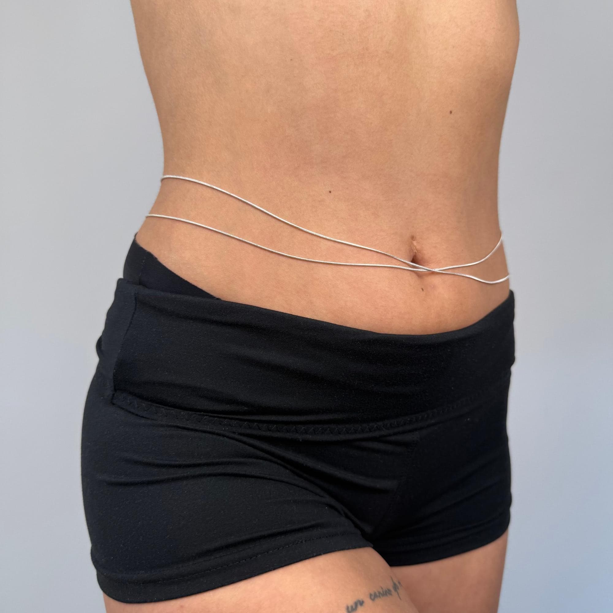 Layered Silver Belly Chain