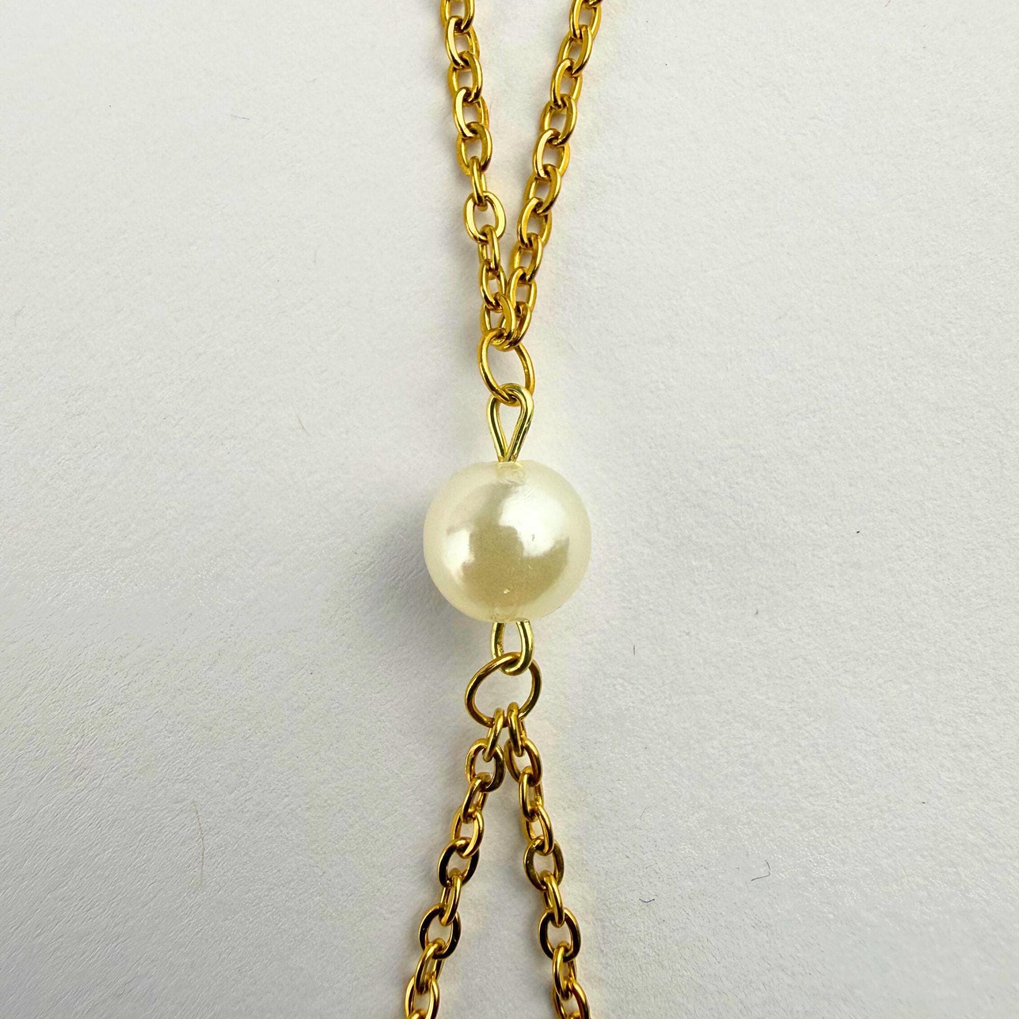 Pearl Body Chain — Gold Tone
