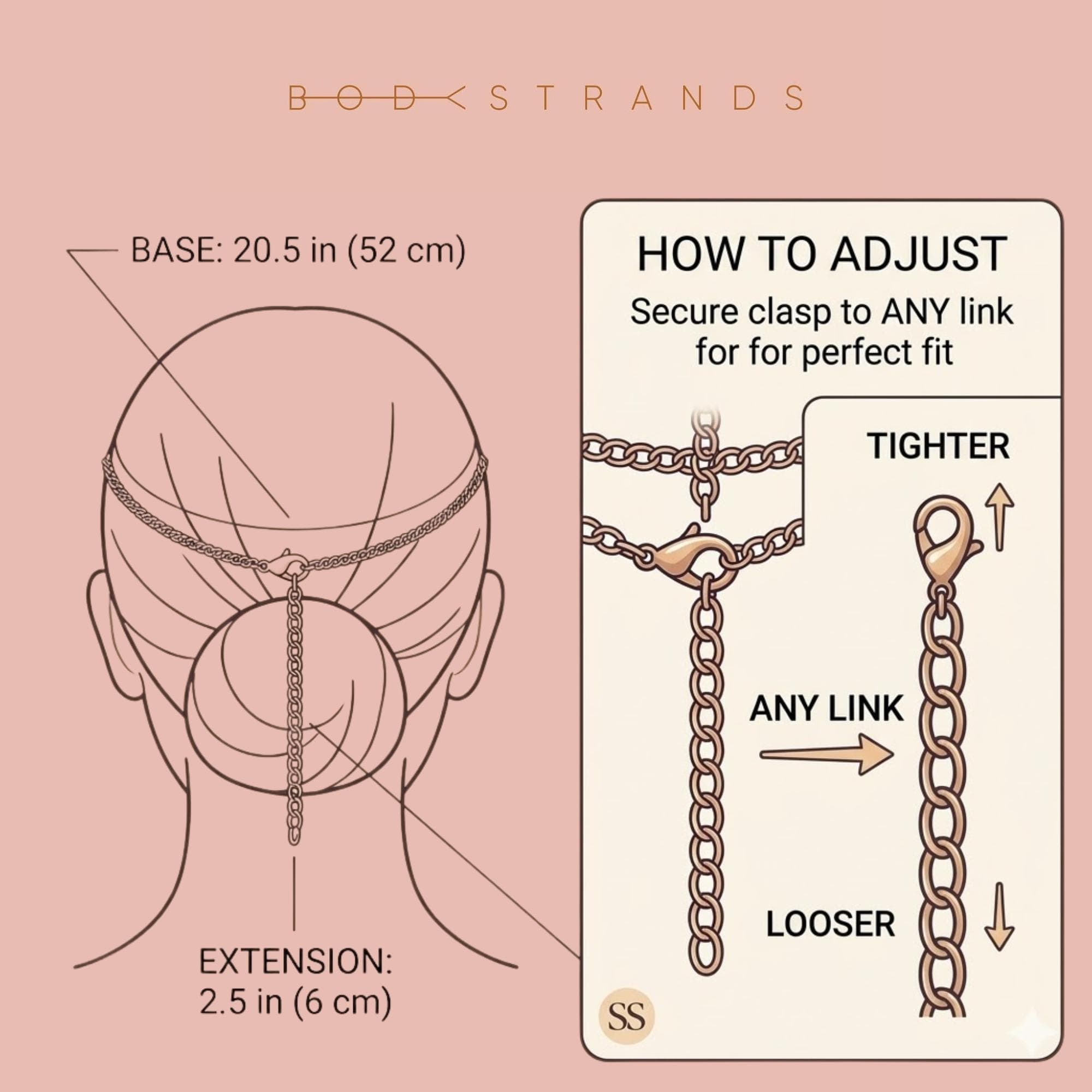 Boho Forehead Chain — Gold Tone
