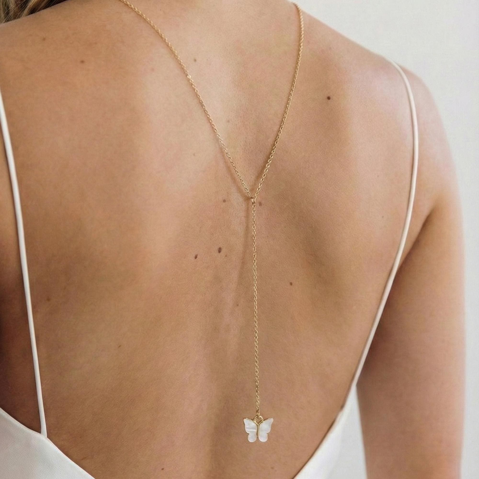 Butterfly Backdrop Necklace