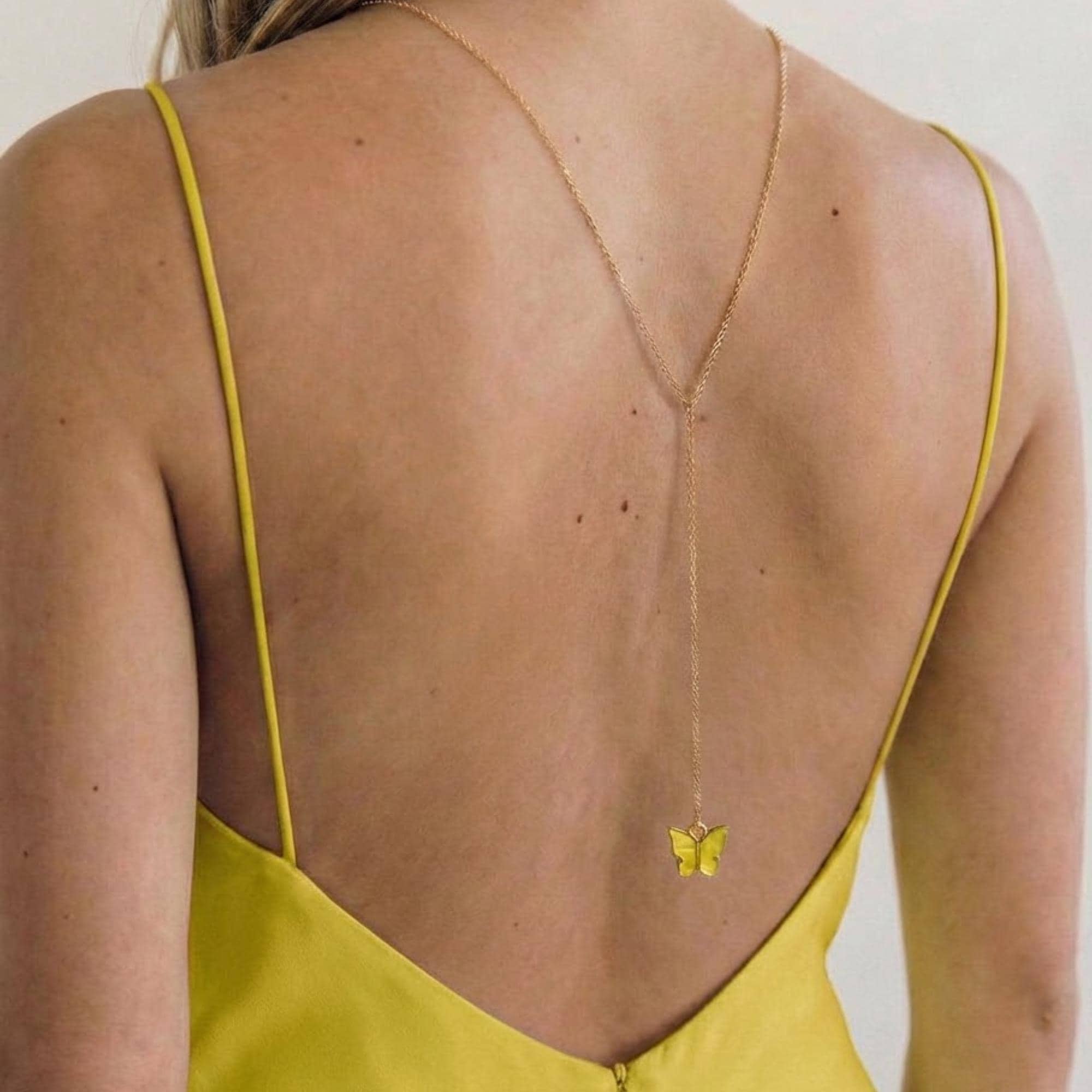 Butterfly Backdrop Necklace