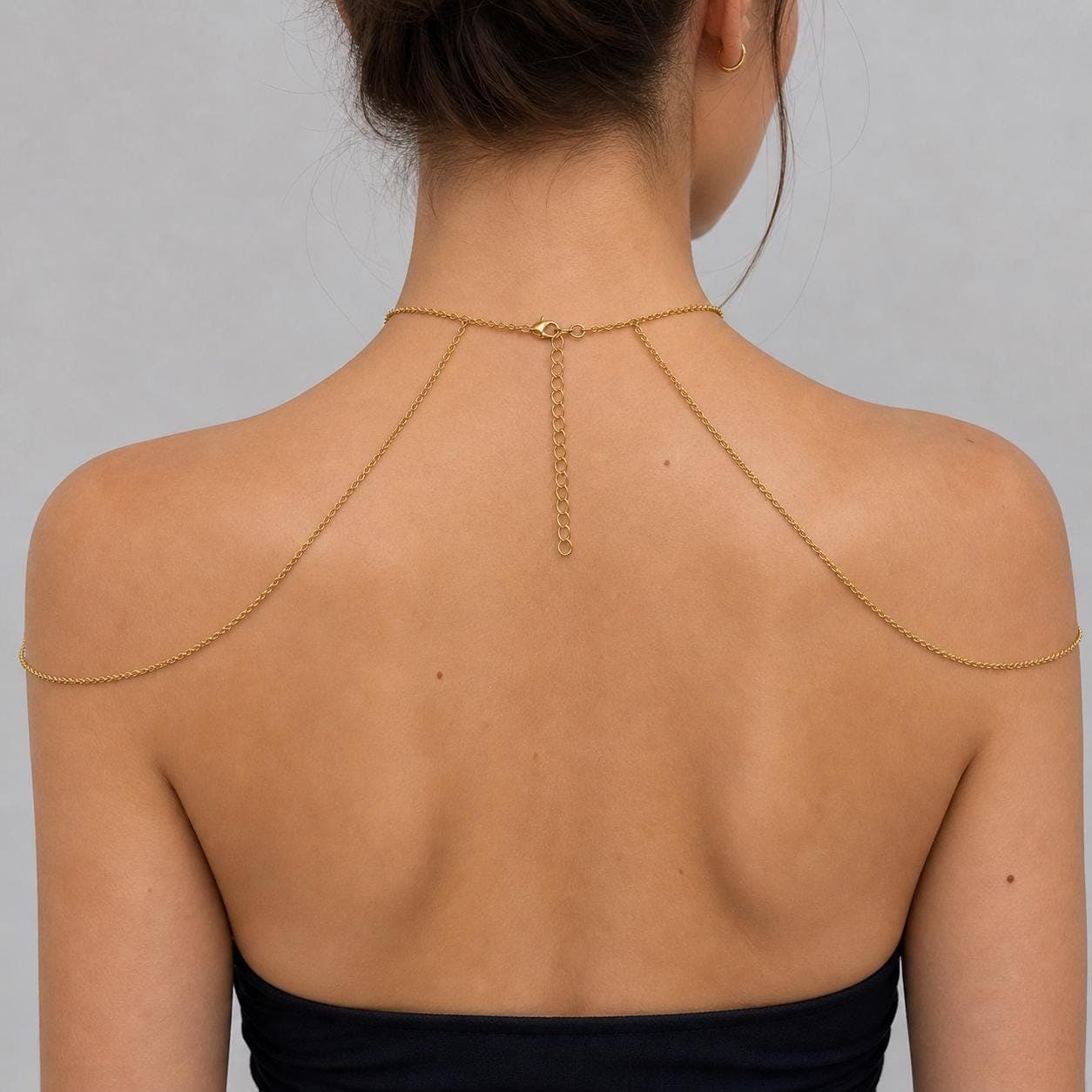 Silver Shoulder Harness — Gold Tone