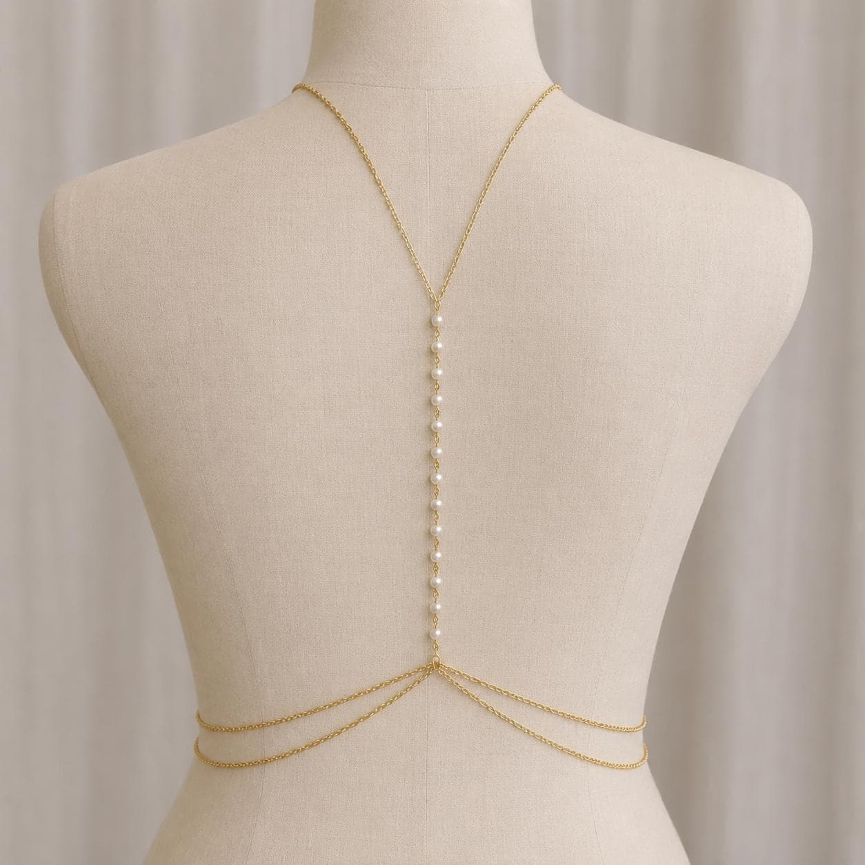 Pearl Evening Backdrop Necklace