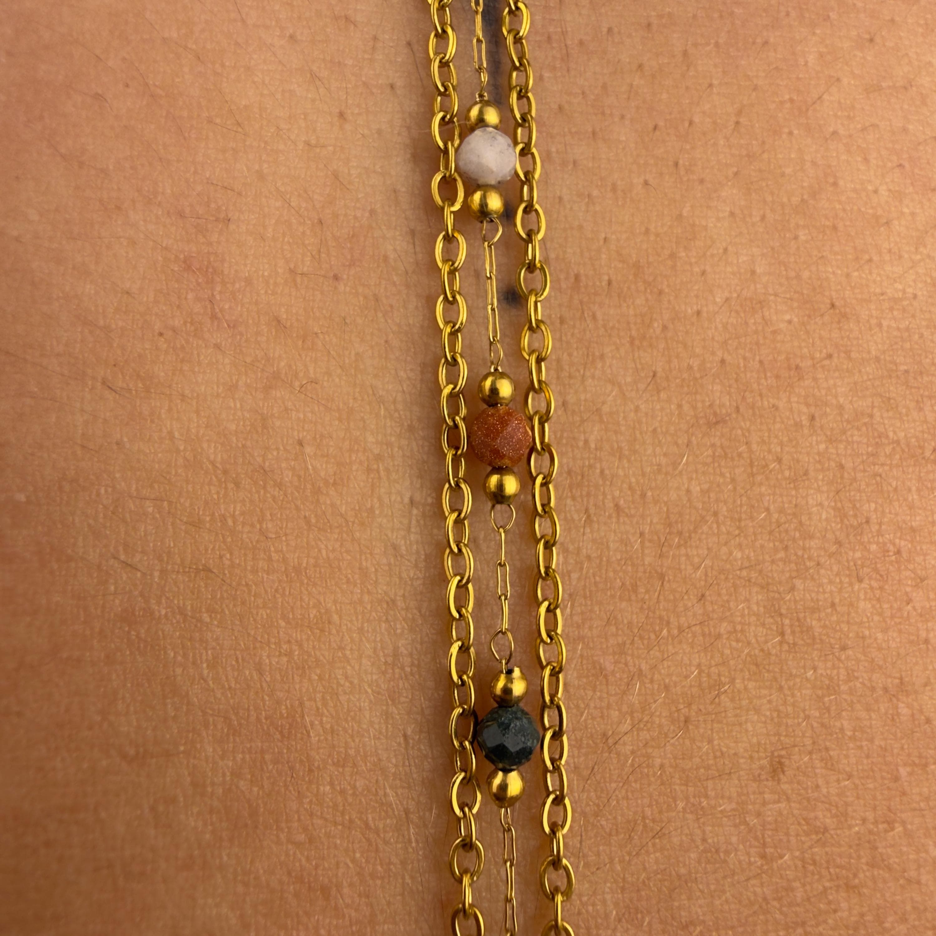 Beaded Bikini Clip Chain