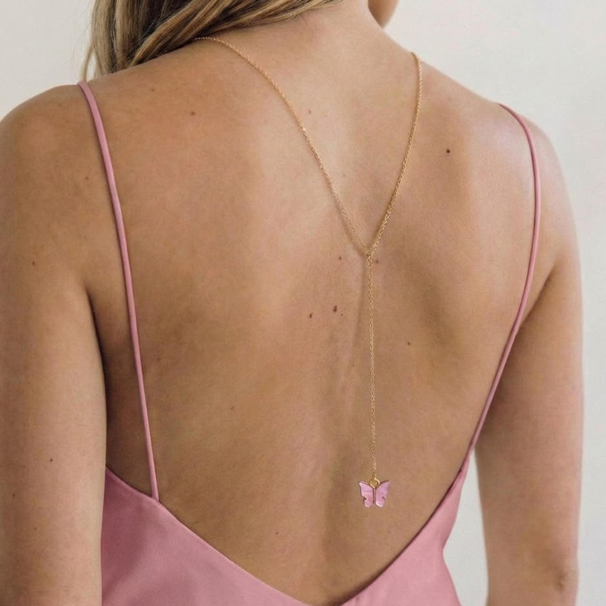 Butterfly Backdrop Necklace