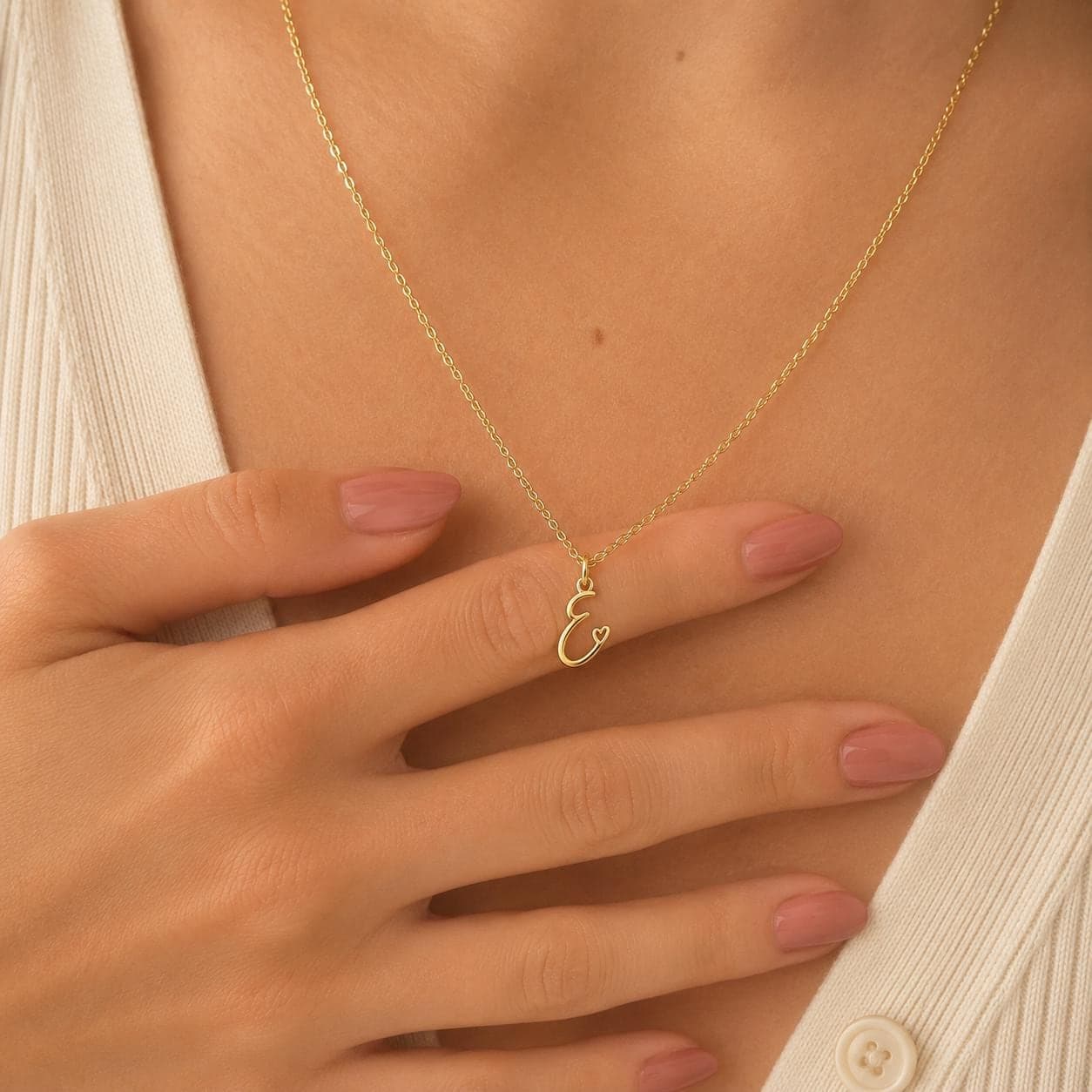 Monogram Letter Necklace