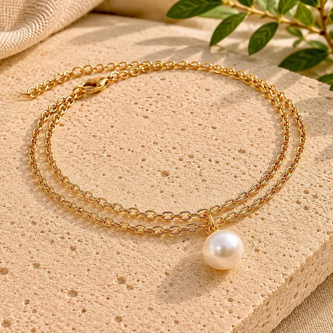 Pearl Charm Bracelet