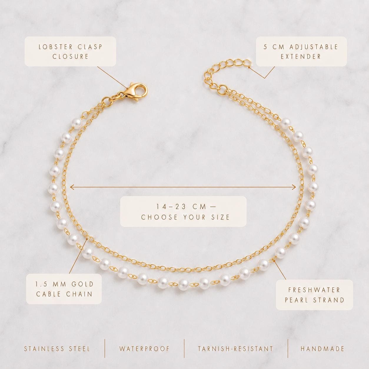 Layered Pearl Bracelet