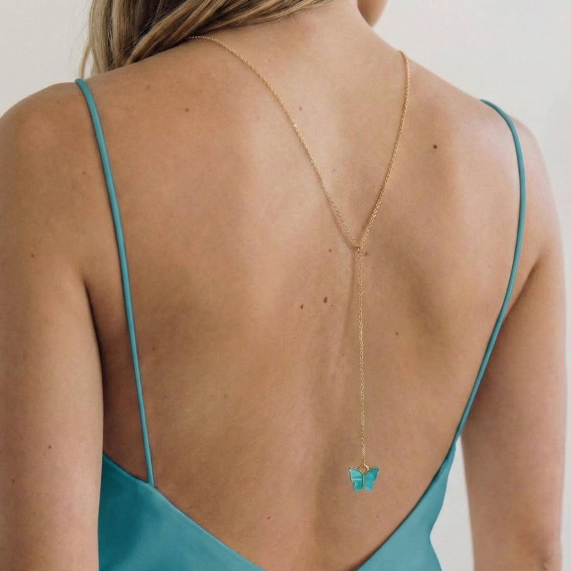 Butterfly Backdrop Necklace