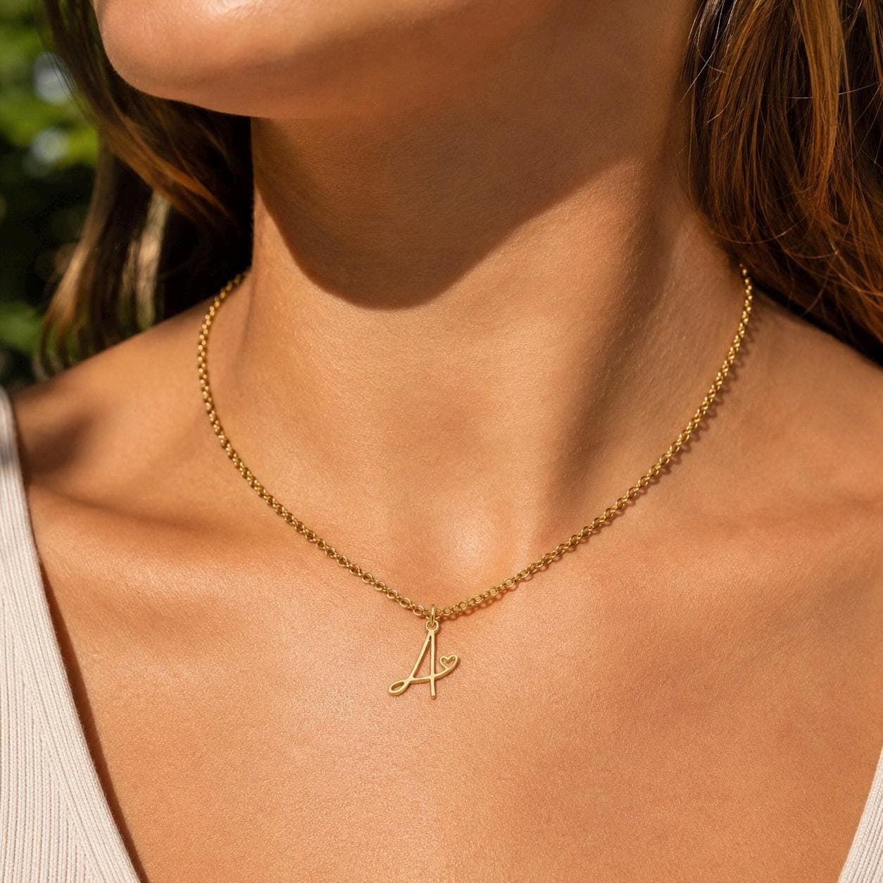 Monogram Letter Necklace