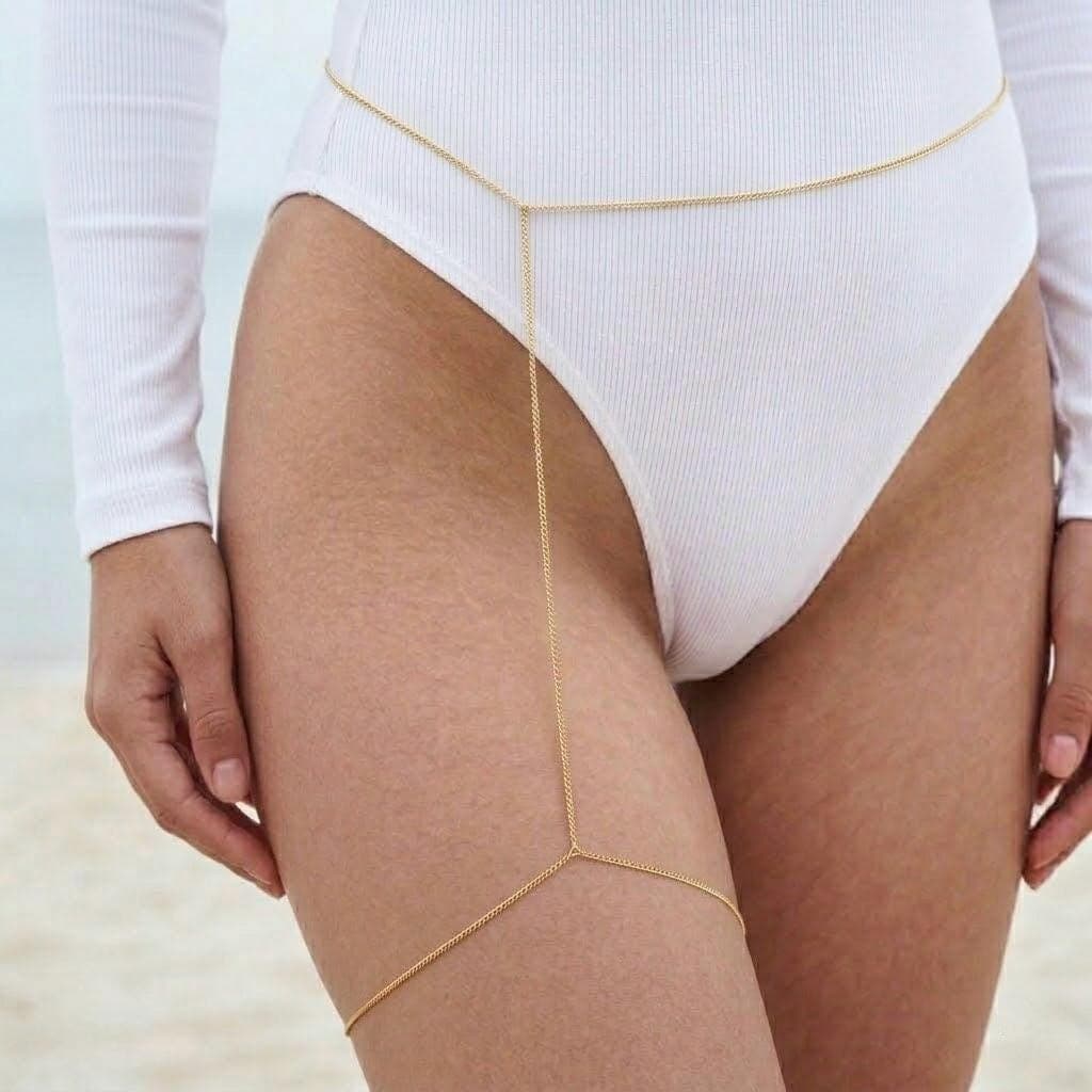 Thigh Chain — Gold Tone