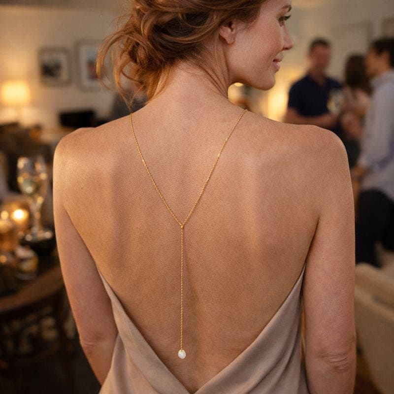 Pearl Backdrop Necklace