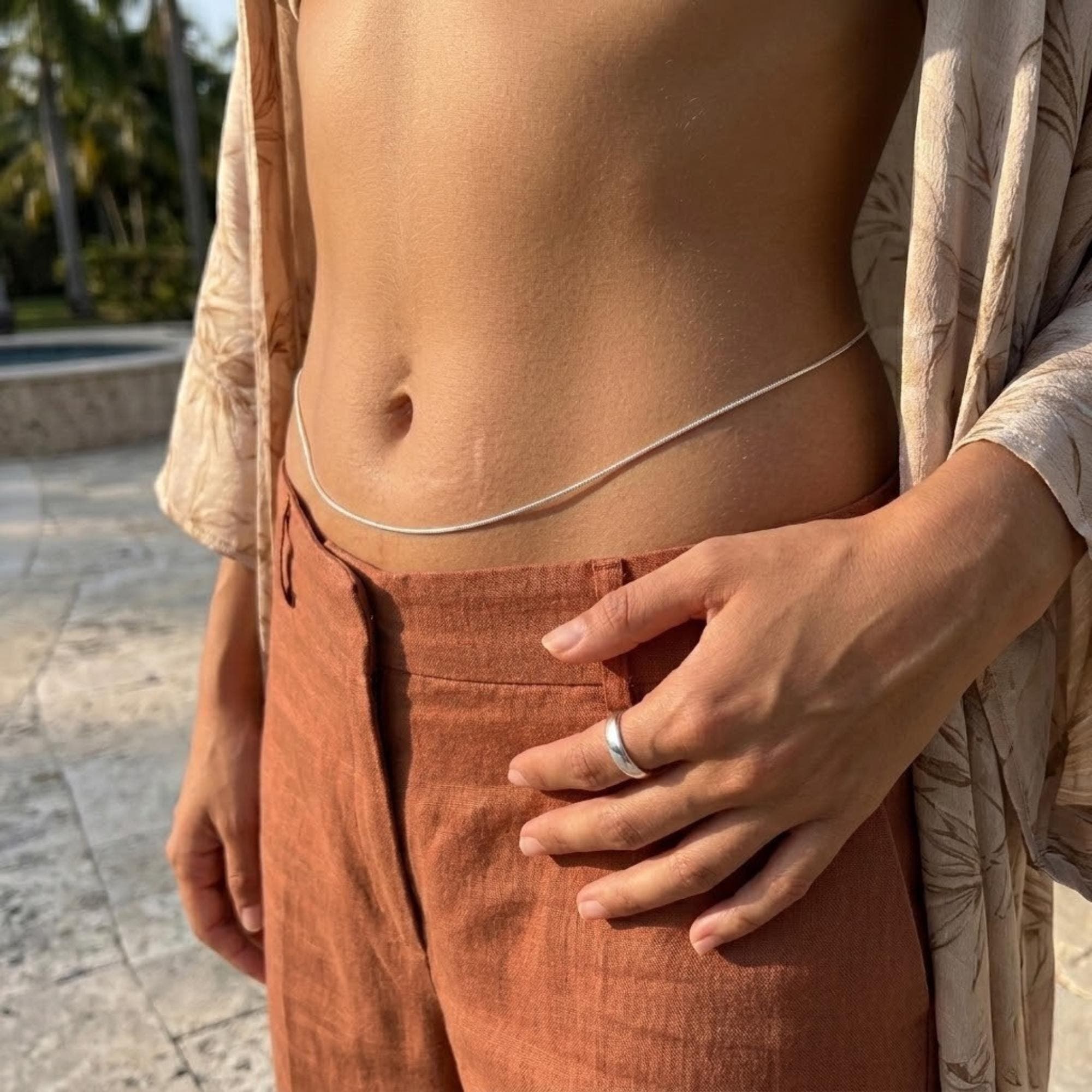 Silver Belly Chain