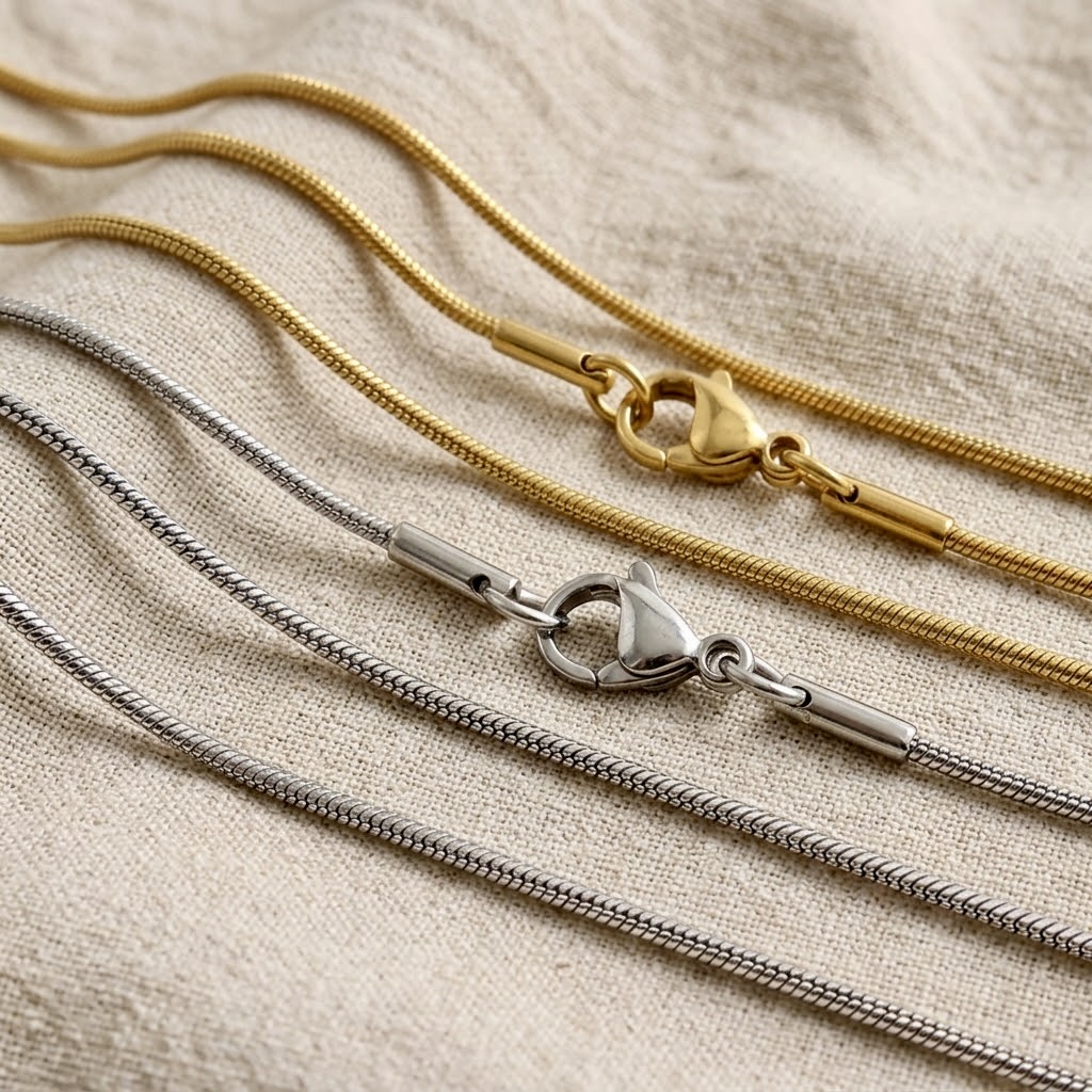 Gold and silver stainless steel snake chain belly chain with detailed dragonfly charm, adjustable waist chain