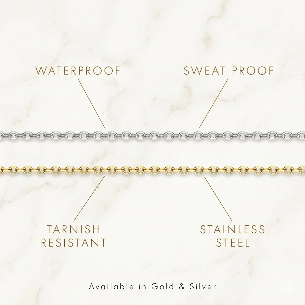Delicate gold tone stainless steel bridal shoulder chain for minimalist wedding jewelry and special occasion wear